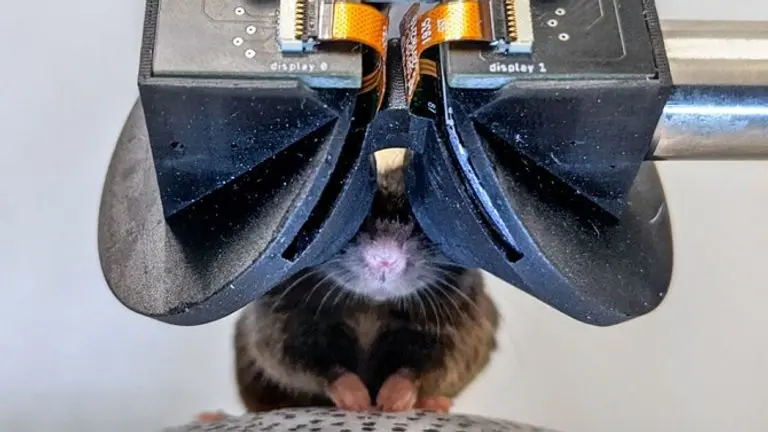 Tiny VR Goggles for Mice