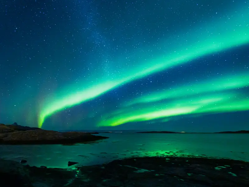 Solar Storm Brings Northern Lights