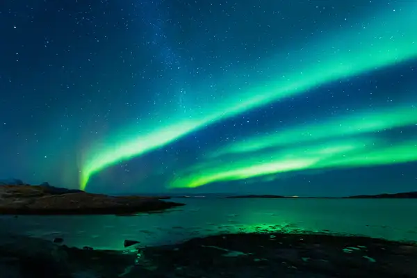 Solar Storm Brings Northern Lights