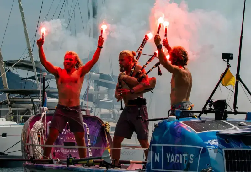 Brothers Row Across Pacific Ocean