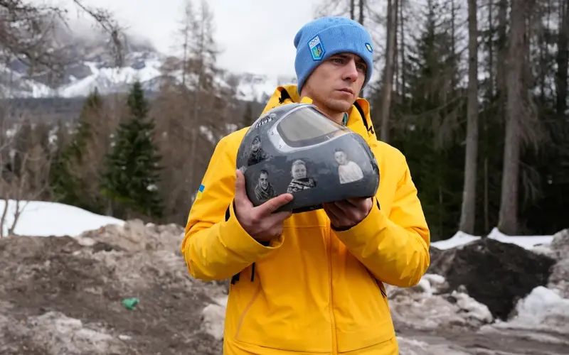 Ukrainian Athlete Banned Over Memorial Helmet