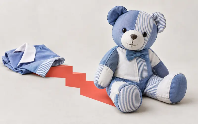 Old School Uniforms Become Teddy Bears